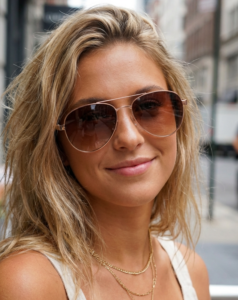 Eloura – Women's Pink Aviator Sunglasses | Bolero Eyewear