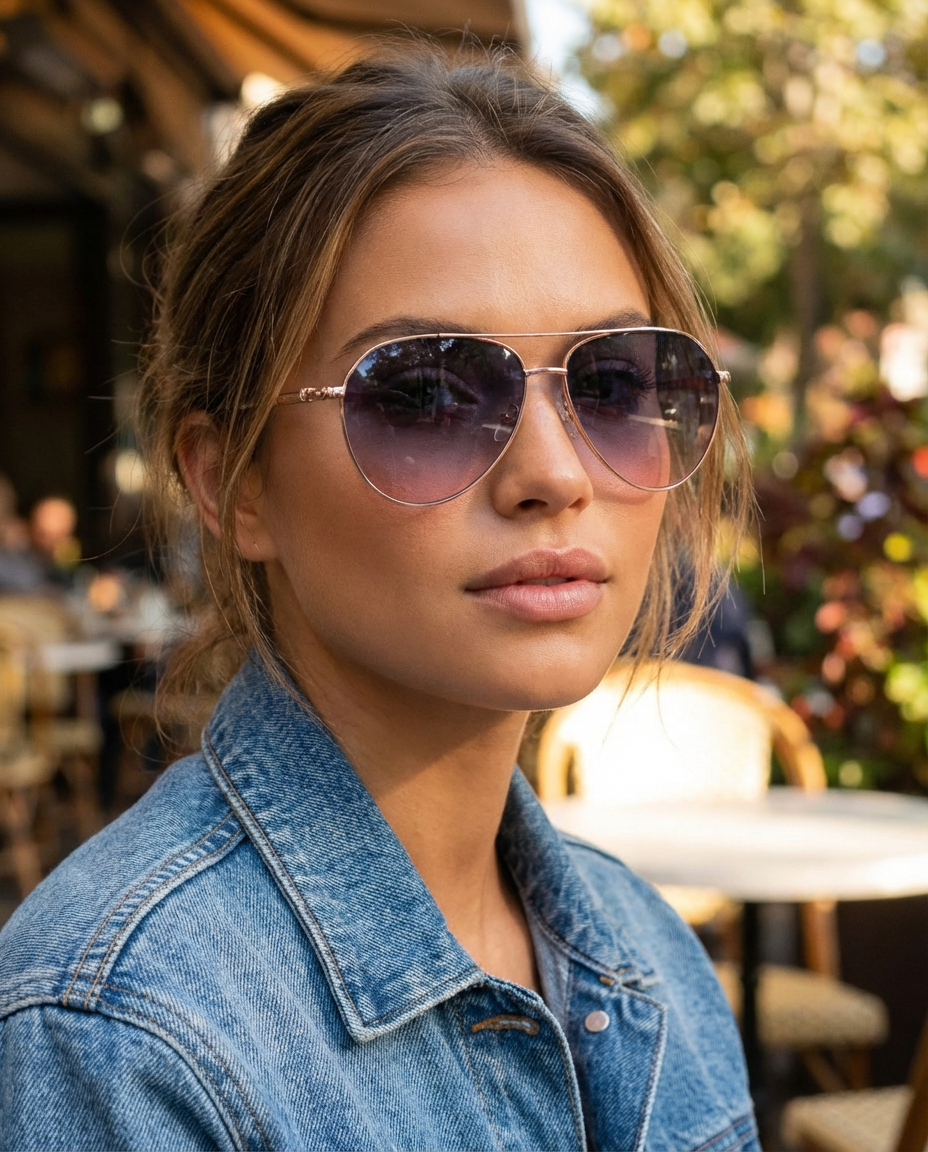 Monroe – Rose Gold Aviator Sunglasses | Bolero Eyewear