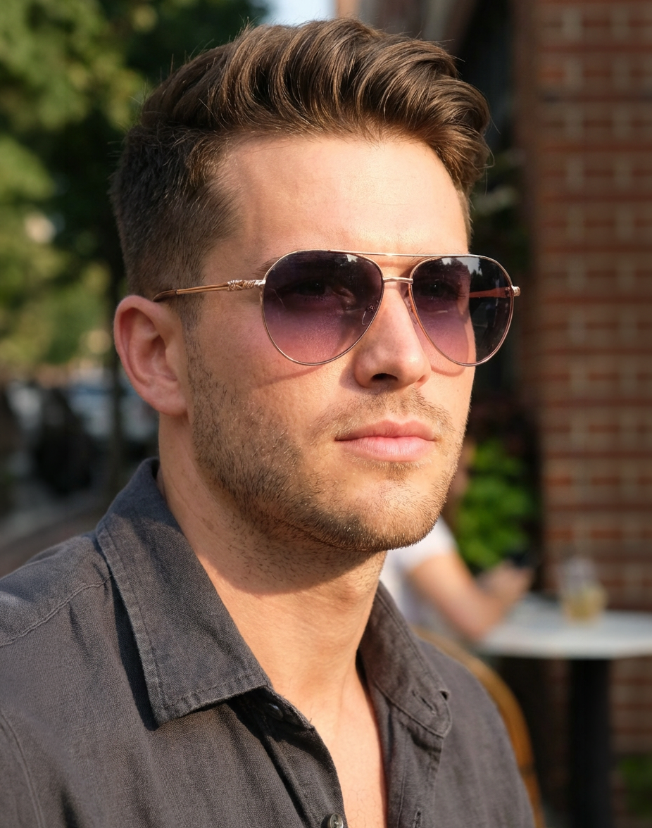 Monroe – Rose Gold Aviator Sunglasses | Bolero Eyewear