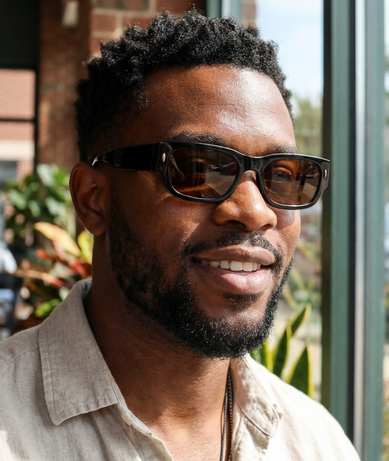 Tatum – Chunky Rectangular Sunglasses | Bolero Eyewear