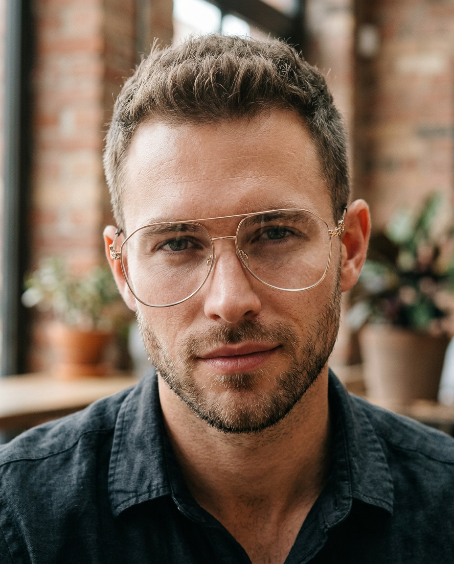 Monaco – Gold Aviator Reading Glasses | Bolero Eyewear