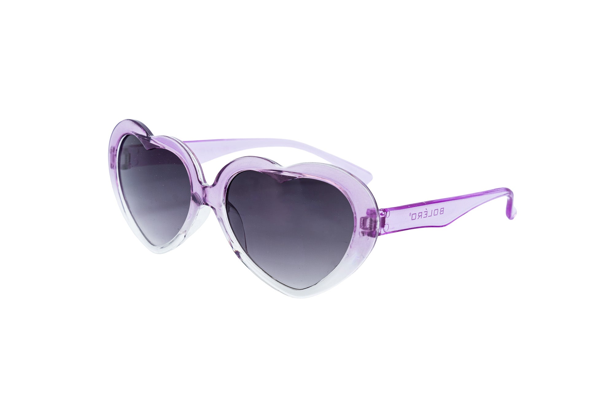 Amorini Bolero Eyewear purple kids heart-shaped sunglasses with ombré frame