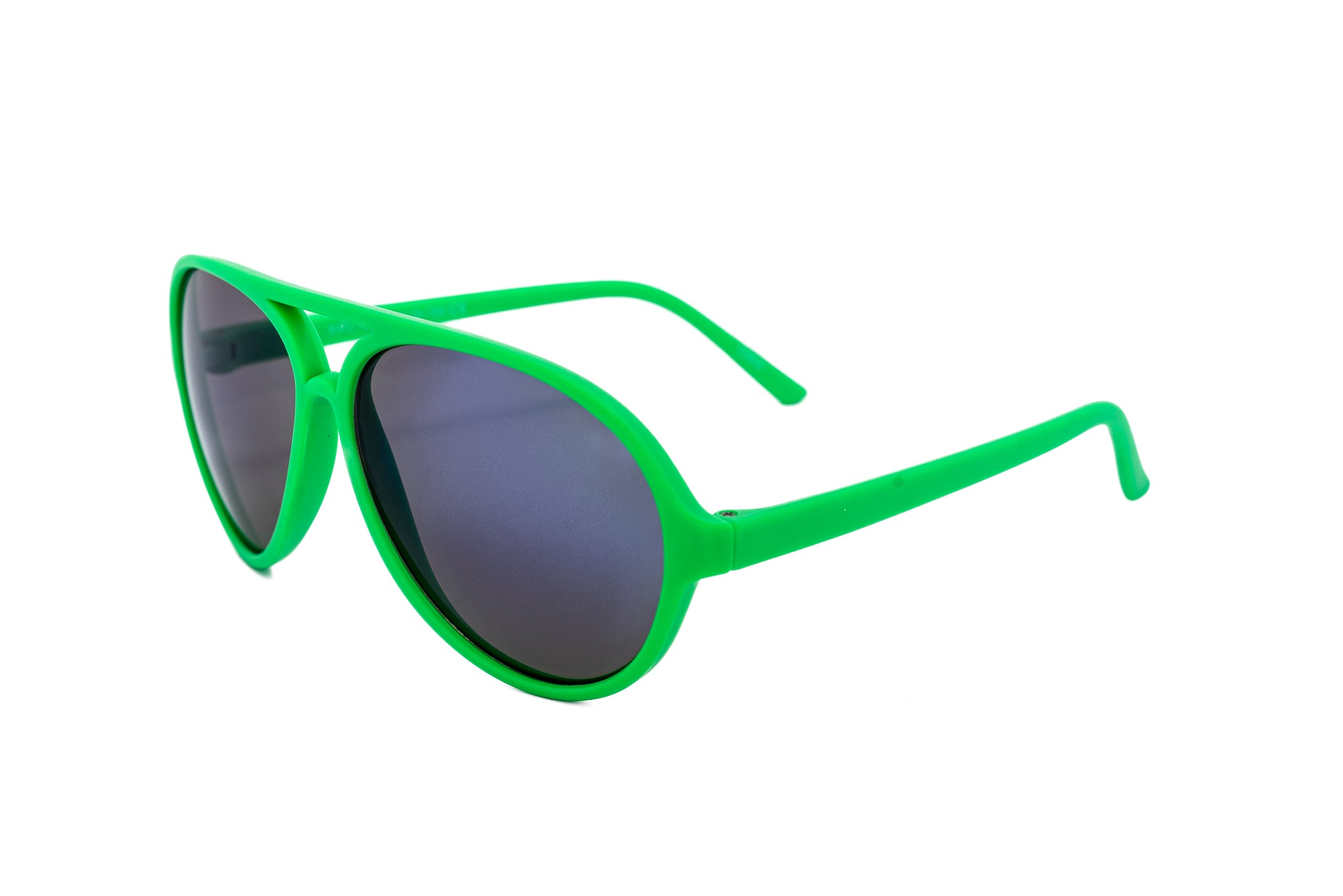 Aspen kids sunglasses by Bolero Eyewear in vibrant green frame with UV-protection lenses
