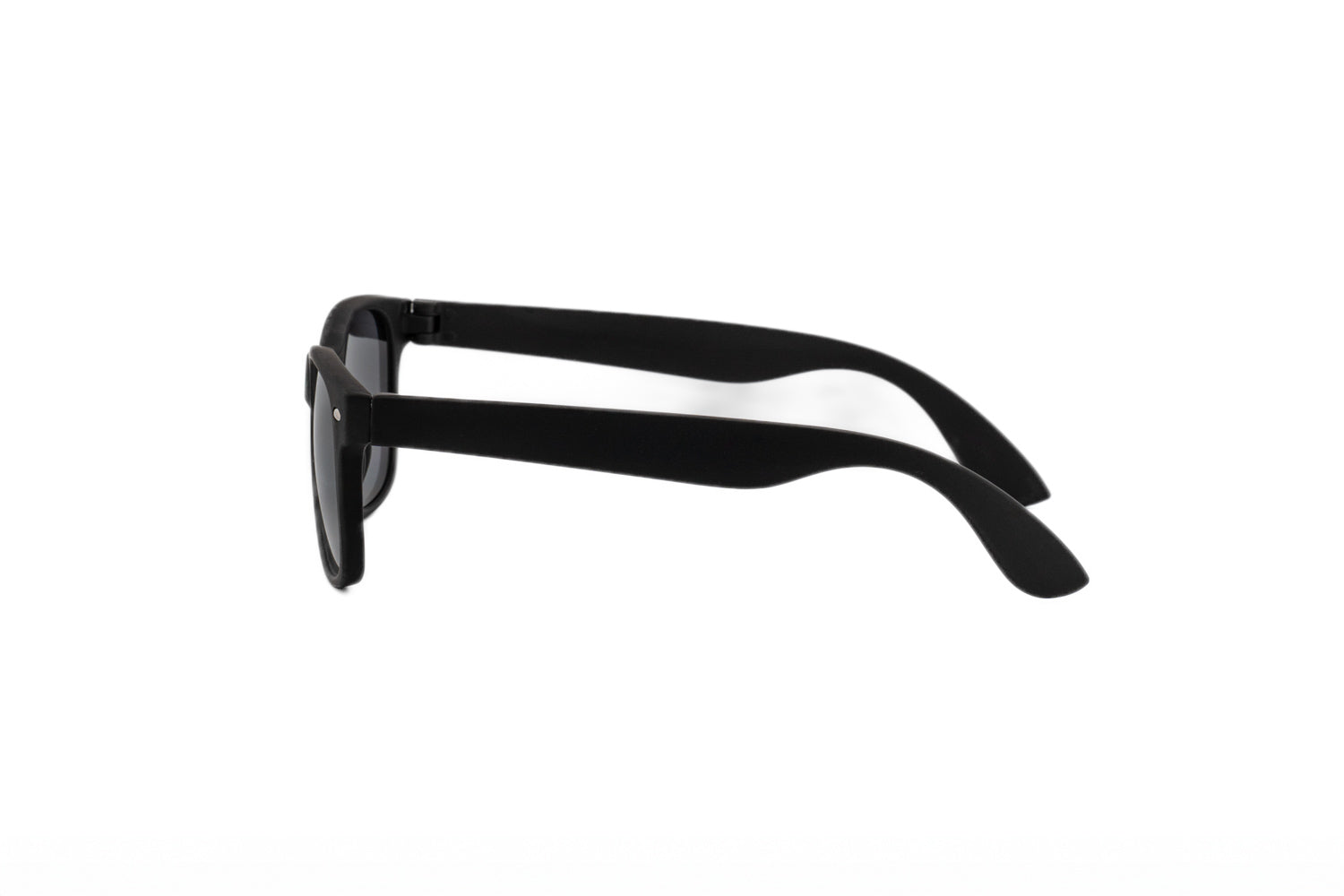 Breeze by Bolero Eyewear kids sunglasses in lightweight black soft-touch design side angle view