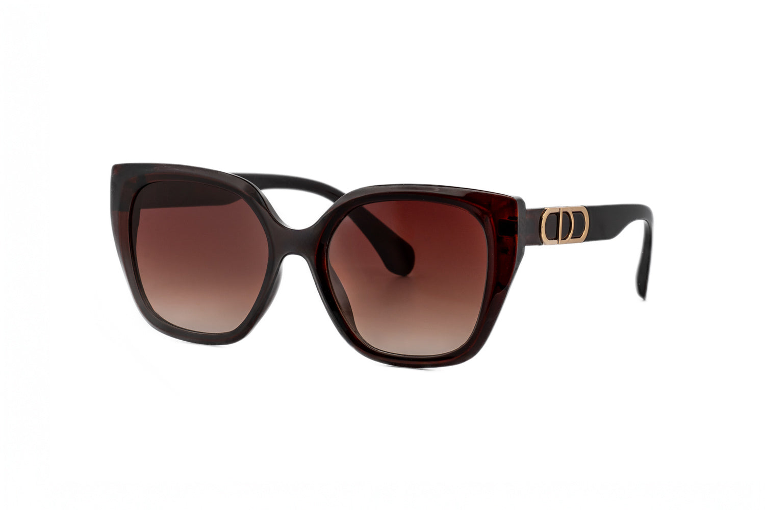Chelsea by Boléro Eyewear brown acetate sunglasses with sculpted frame and UV lenses