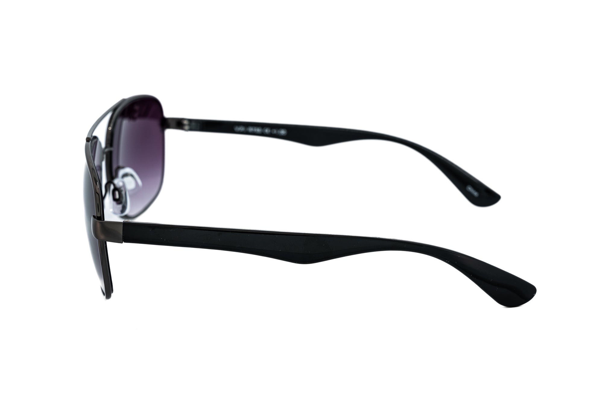 Corven by Bolero Eyewear black aviator reading glasses with bifocal lenses side angle view