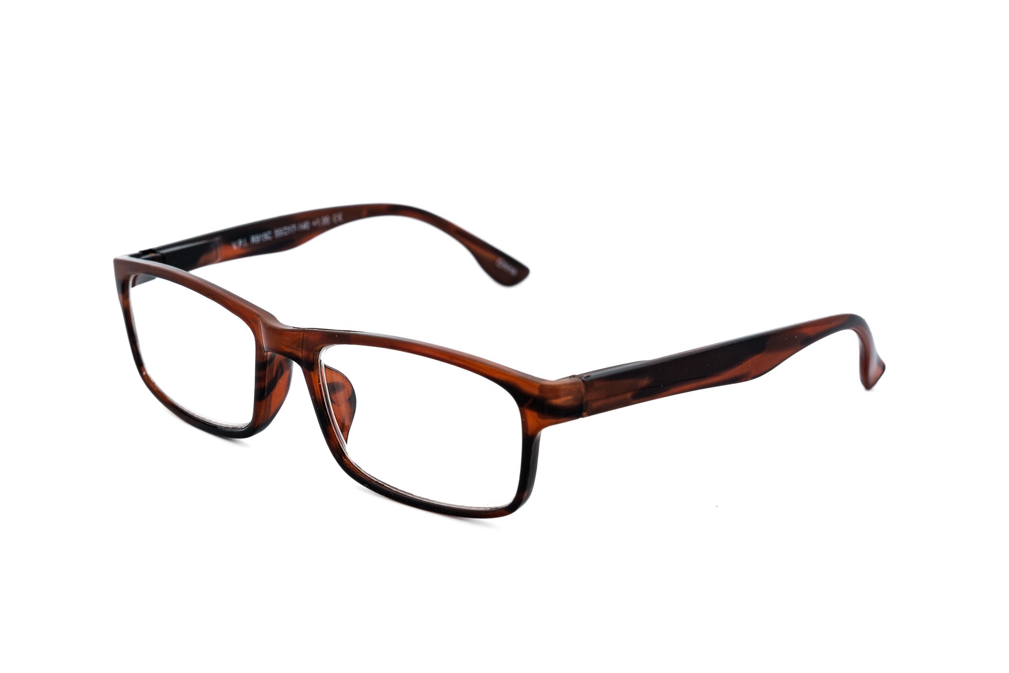 Fedorra by Bolero Eyewear tortoise reading glasses with lightweight frame and clear lenses