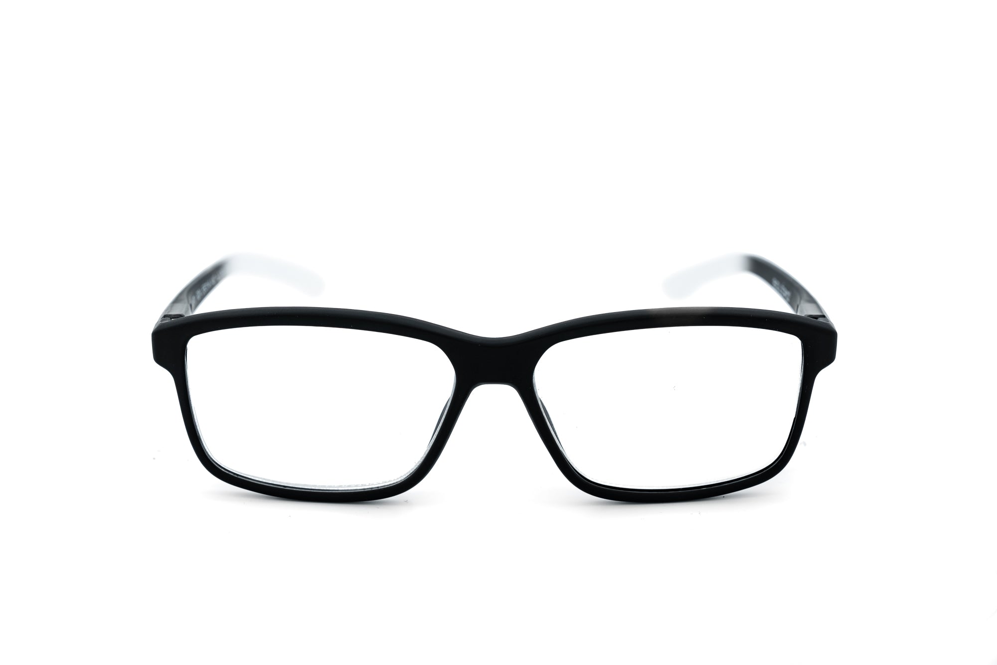 Holloran by Bolero Eyewear rectangular black reading glasses with lightweight polycarbonate frame