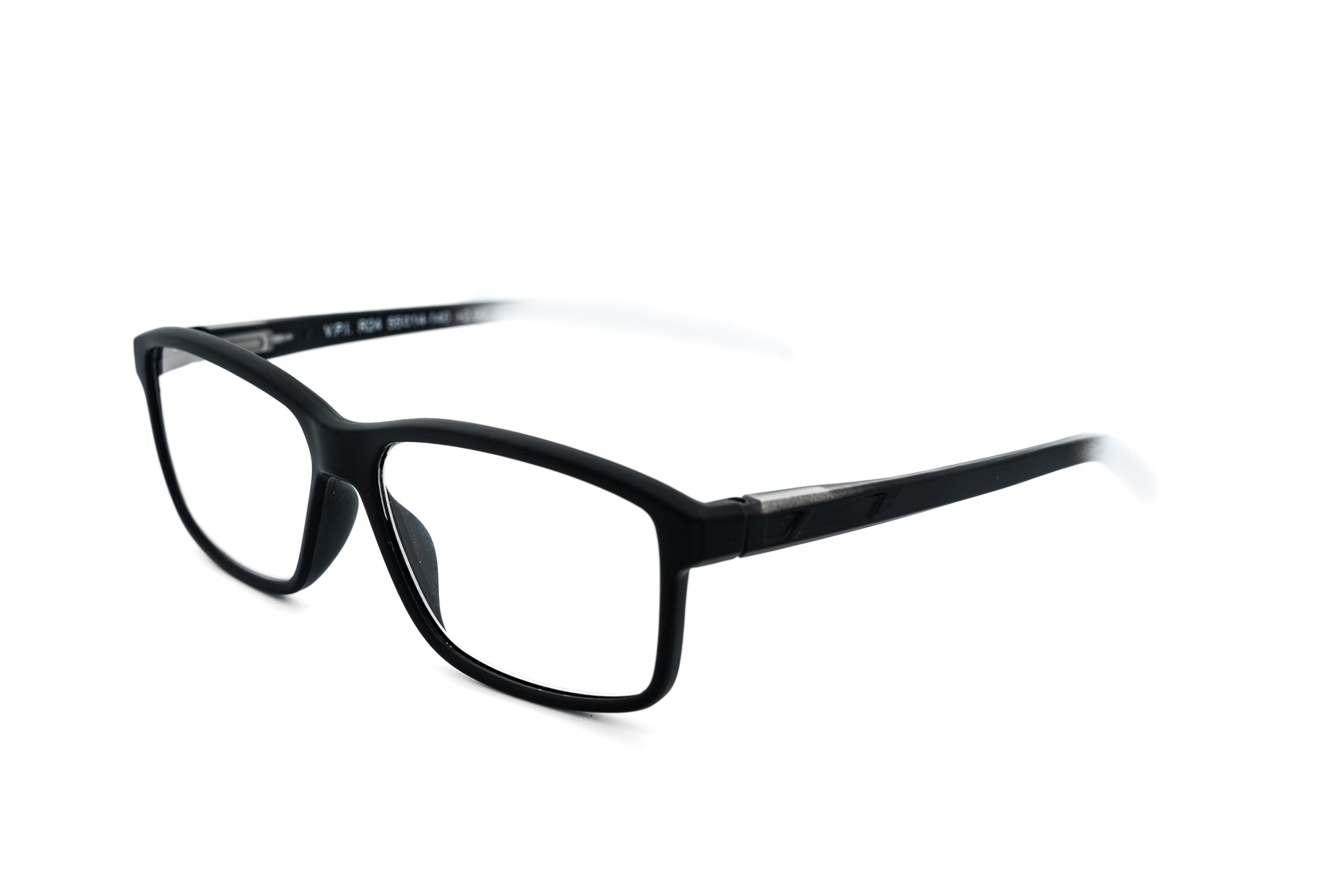 Holloran by Bolero Eyewear rectangular black reading glasses with lightweight polycarbonate frame