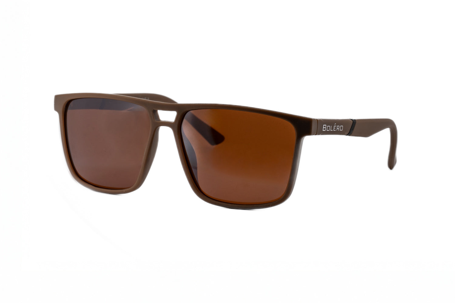 Bolero Eyewear Jaxon brown square polarized sunglasses