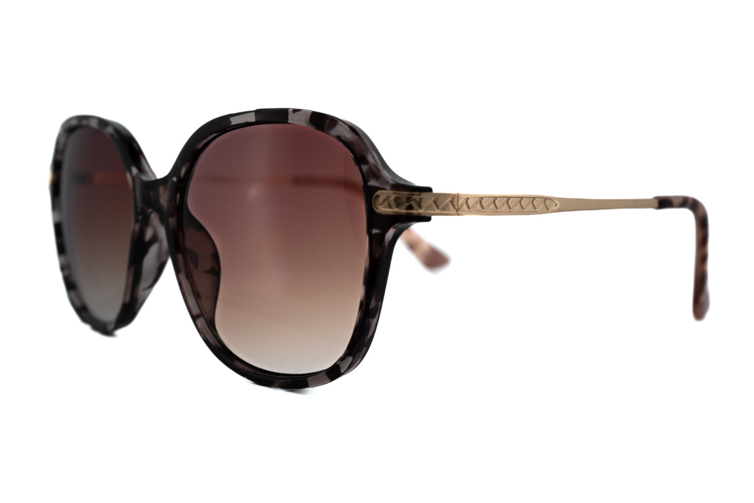 Paulie by Boléro Eyewear oversized tortoise brown sunglasses with gradient lenses