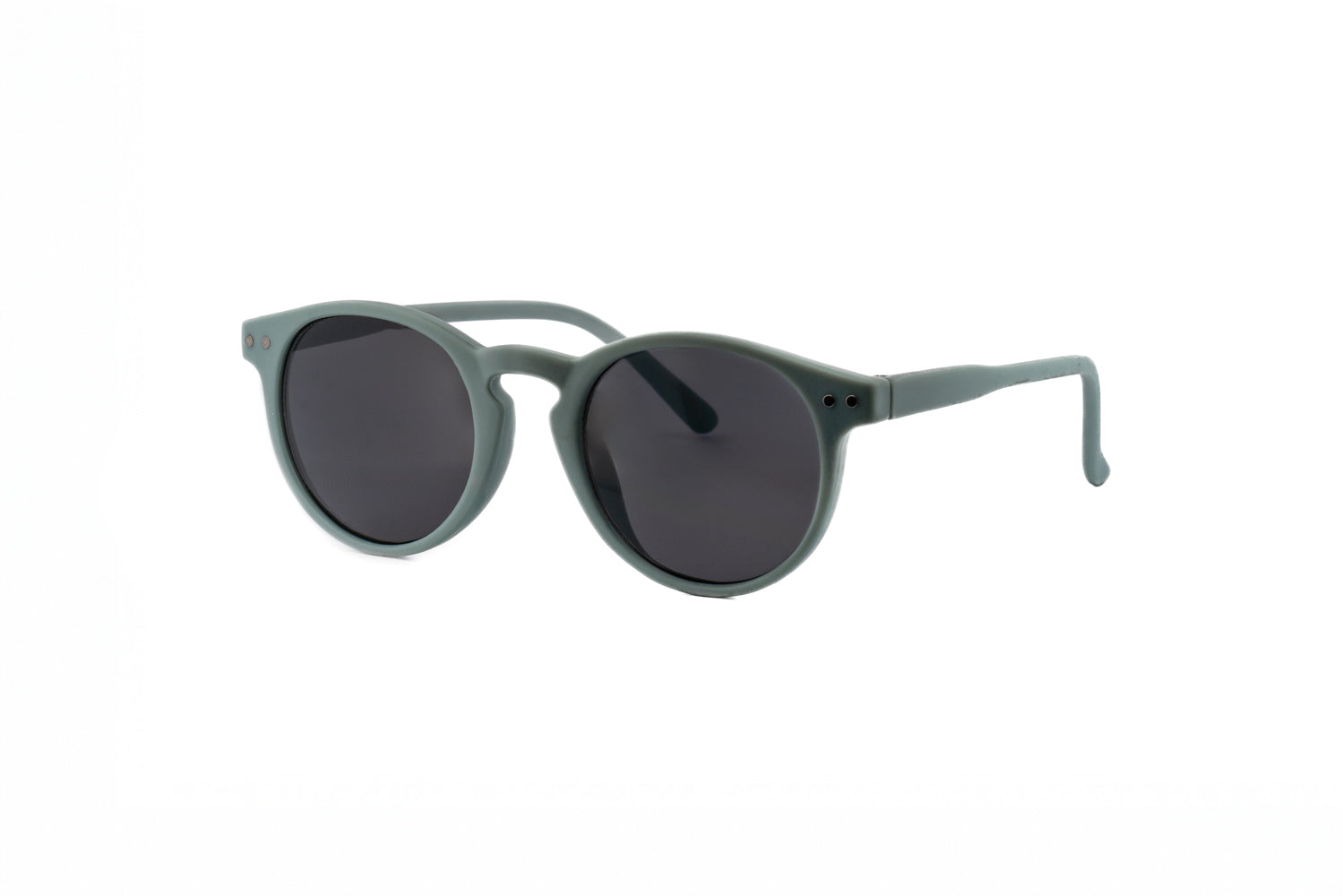 SkyBop by Bolero Eyewear kids sunglasses in matte green with smoke UV protection lenses