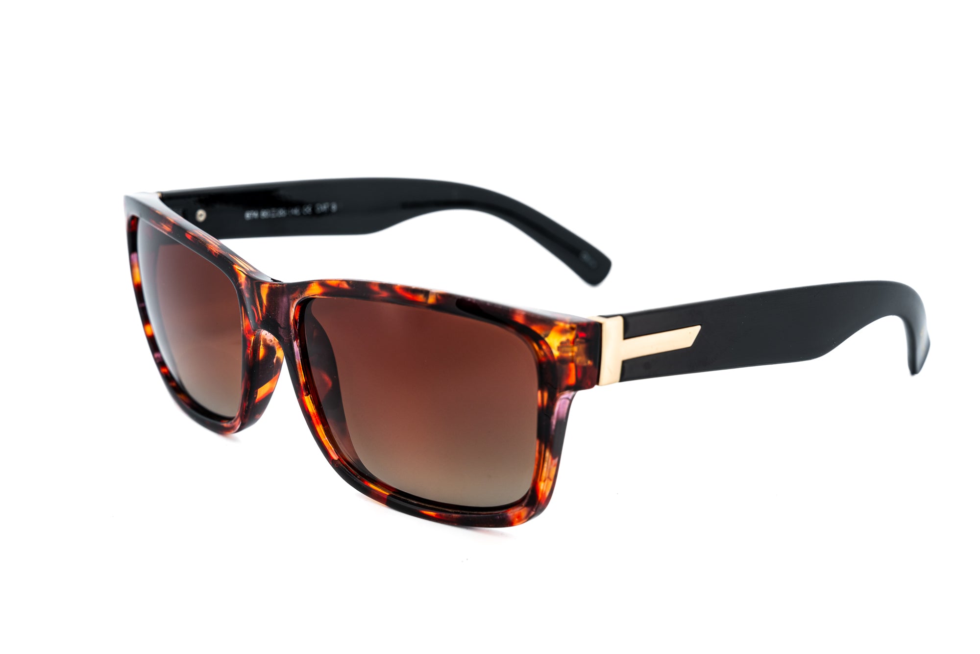 Tortoise Strade polarized sunglasses with brown lenses and athletic-inspired design