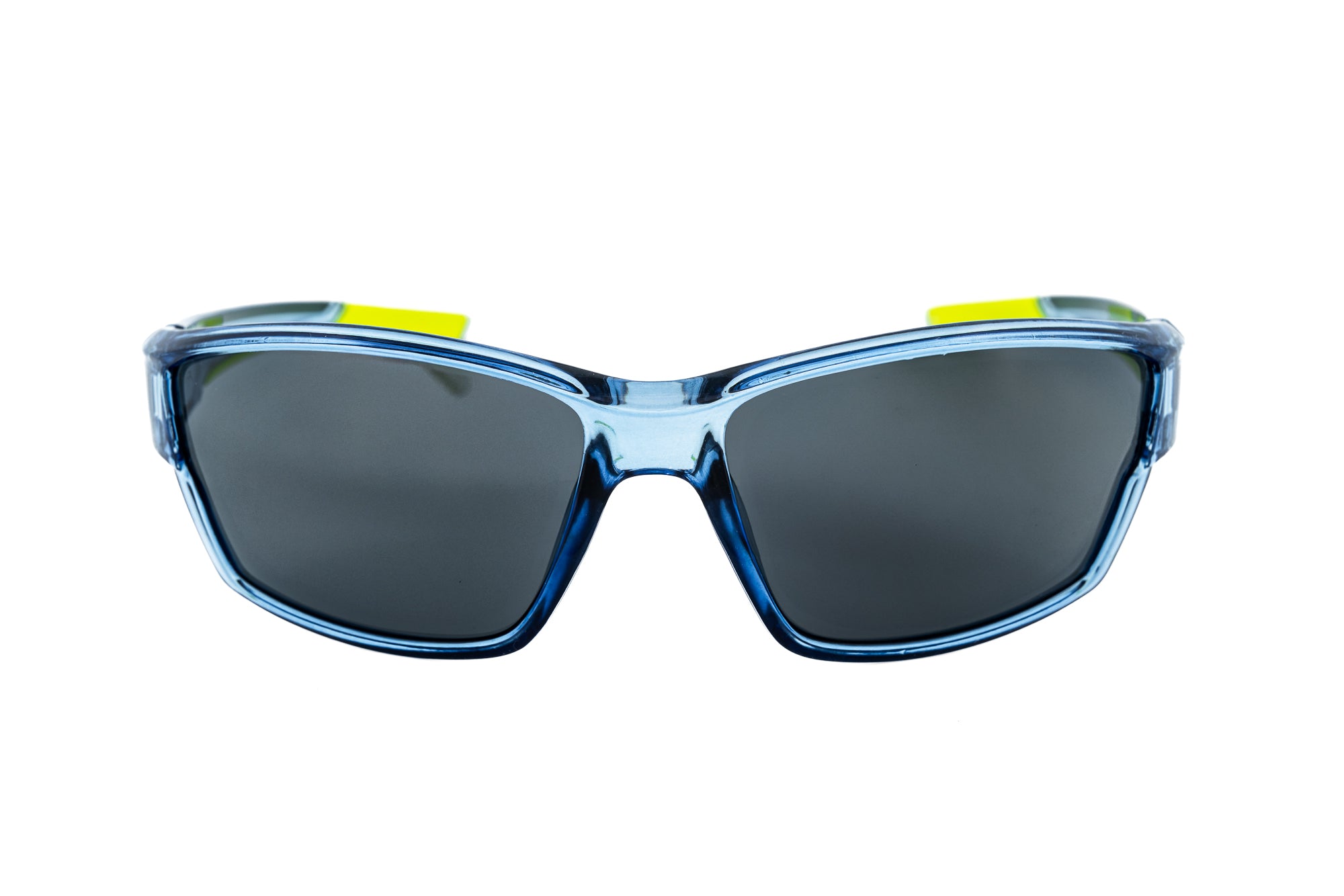 Stravik performance sunglasses with aerodynamic wraparound frame and UV mirror lenses front angle view