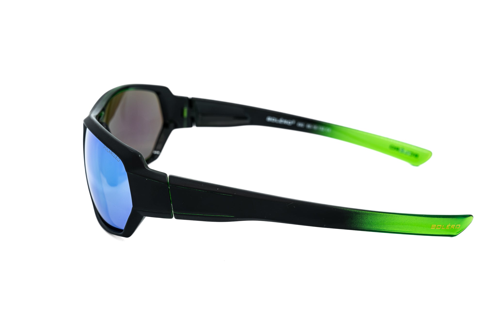 Varnox polarized athletic sunglasses with lightweight wraparound frame and UV protection side angle view