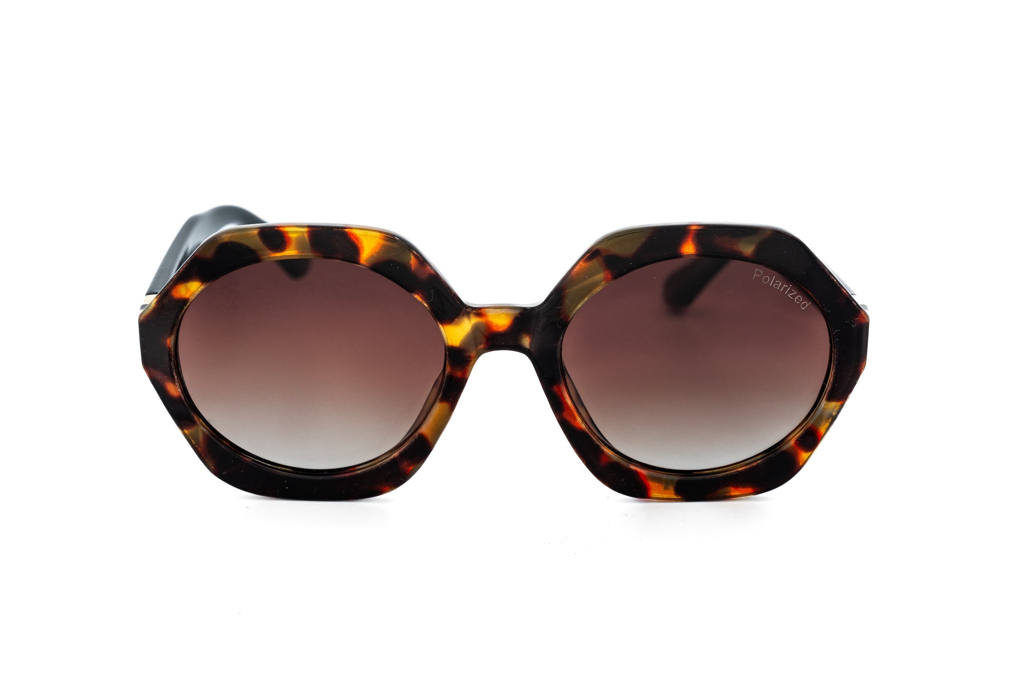 Virelle by Bolero Eyewear tortoise sunglasses in premium acetate with UV protection front angle view