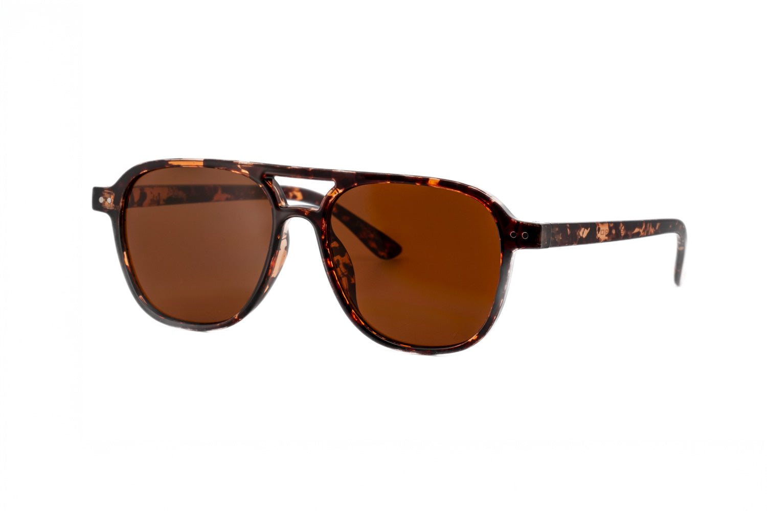 Amber Tortoise / Dark Brown