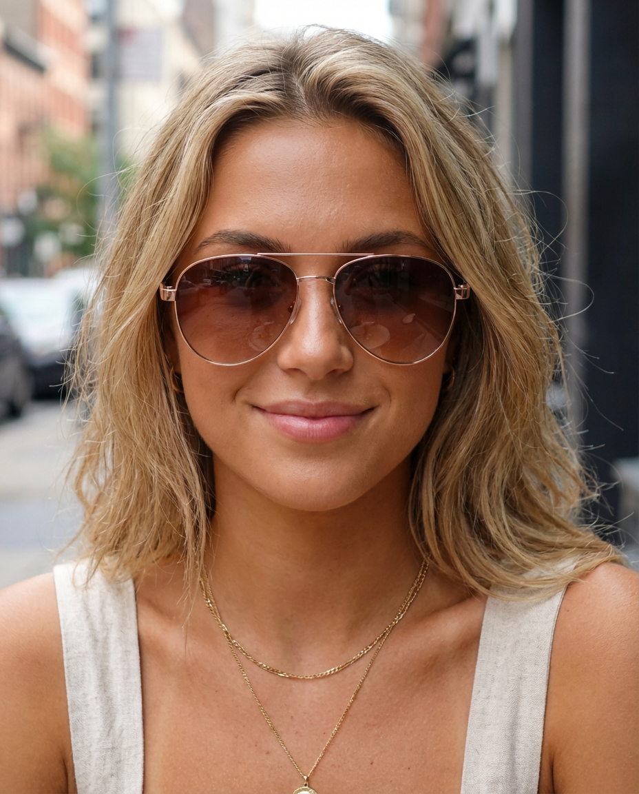 Eloura – Women's Pink Aviator Sunglasses | Bolero Eyewear