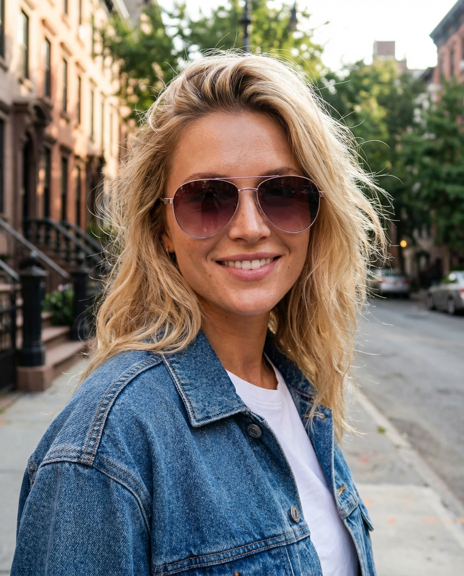 Eloura – Women's Pink Aviator Sunglasses | Bolero Eyewear