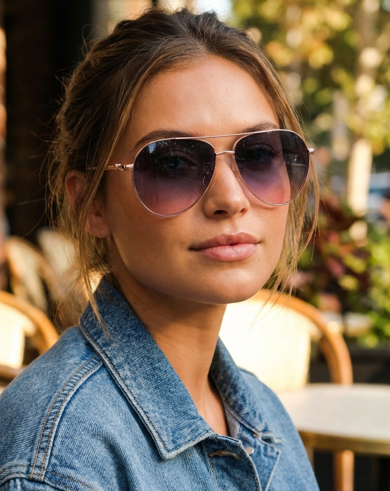 Monroe – Rose Gold Aviator Sunglasses | Bolero Eyewear