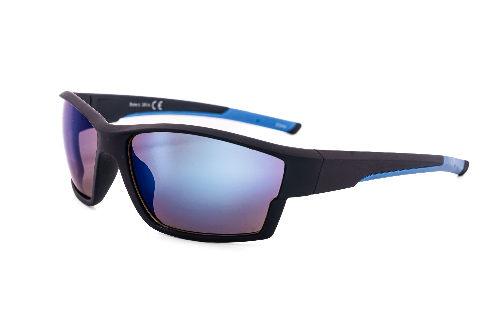 3514 Black Frame / Blue Mirror Lens