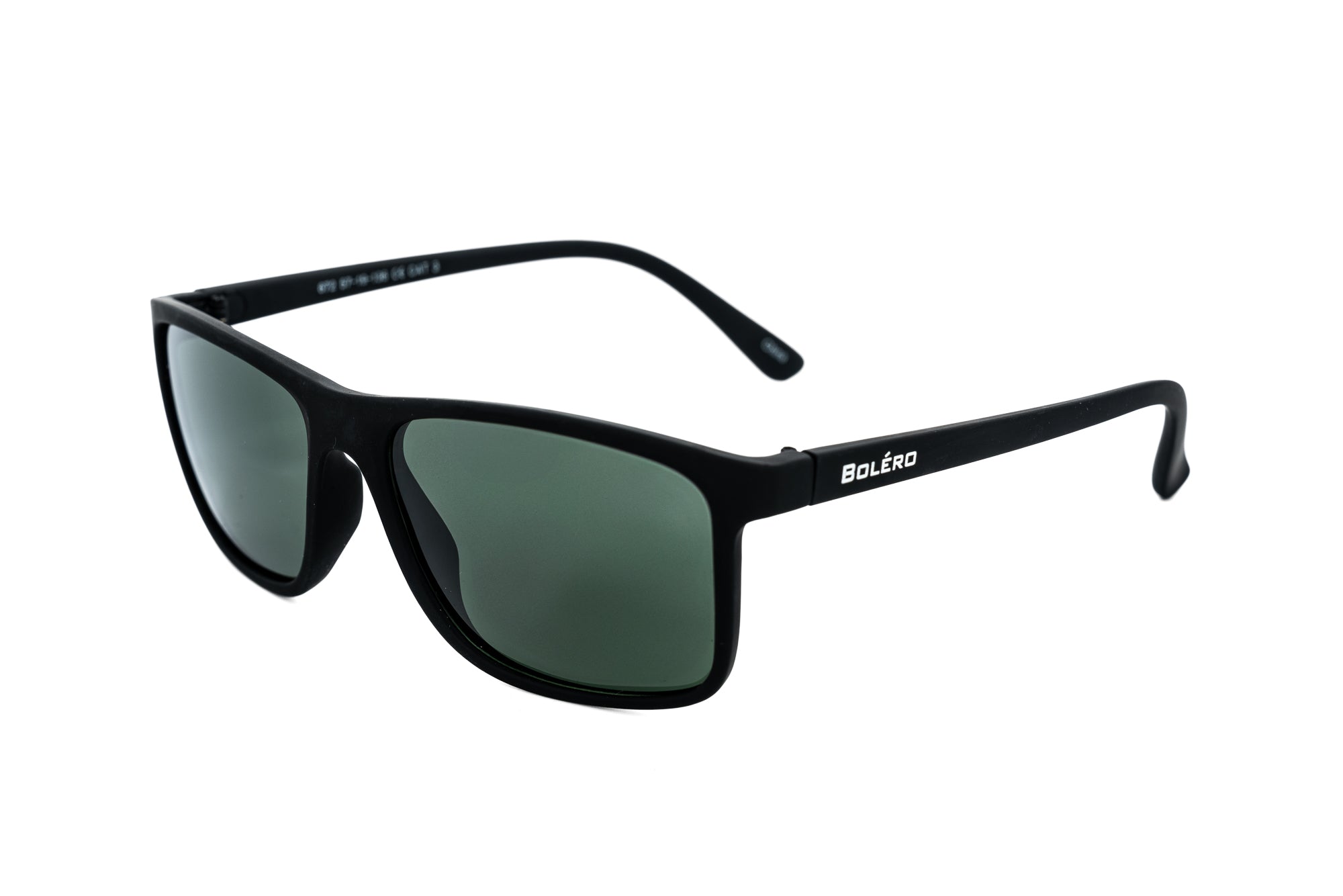 Bolero Eyewear Brannix black wraparound sport sunglasses with polarized G15 lenses