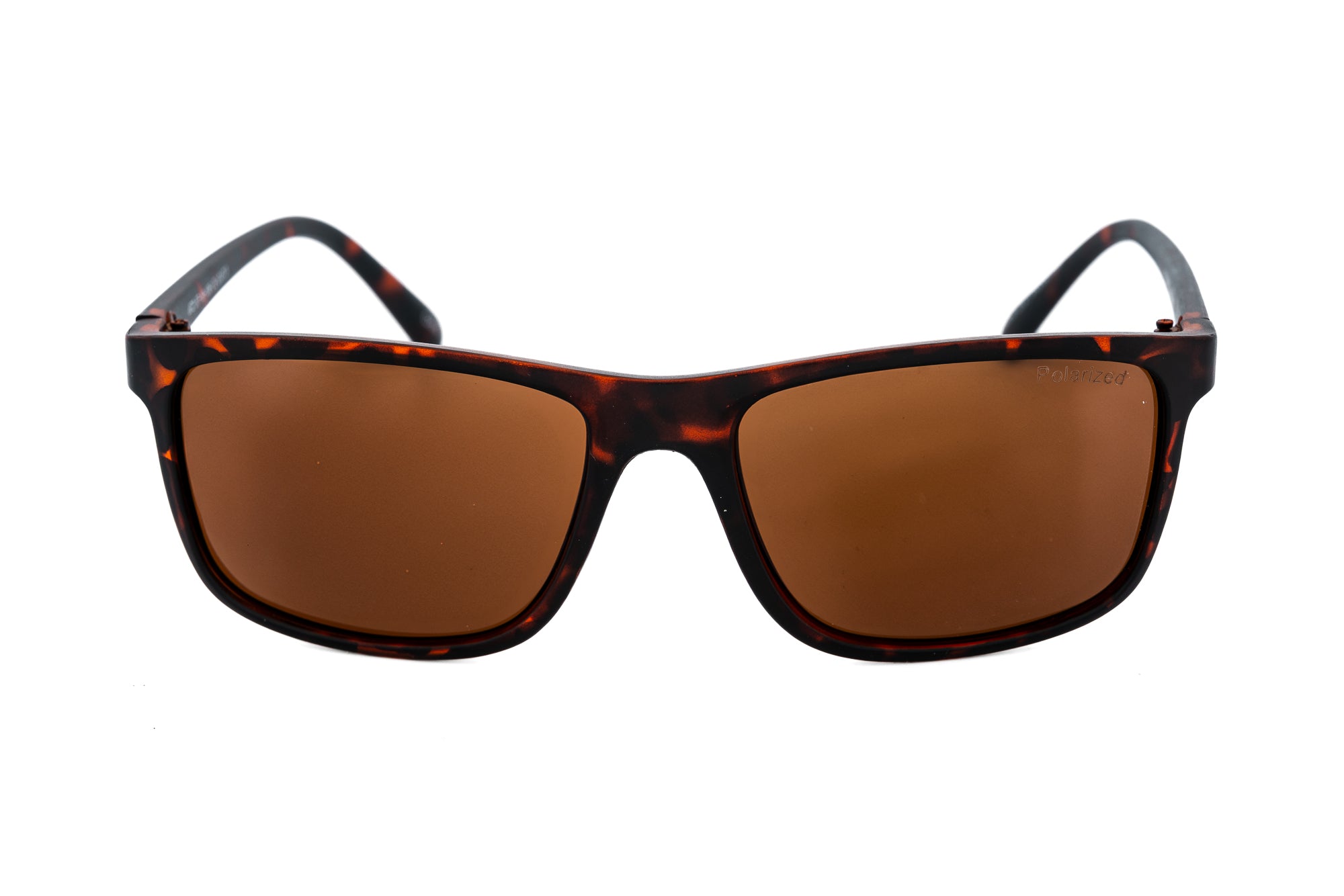 Brannix brown wrap sport sunglasses with polarized brown lenses by Bolero Eyewear front angle view