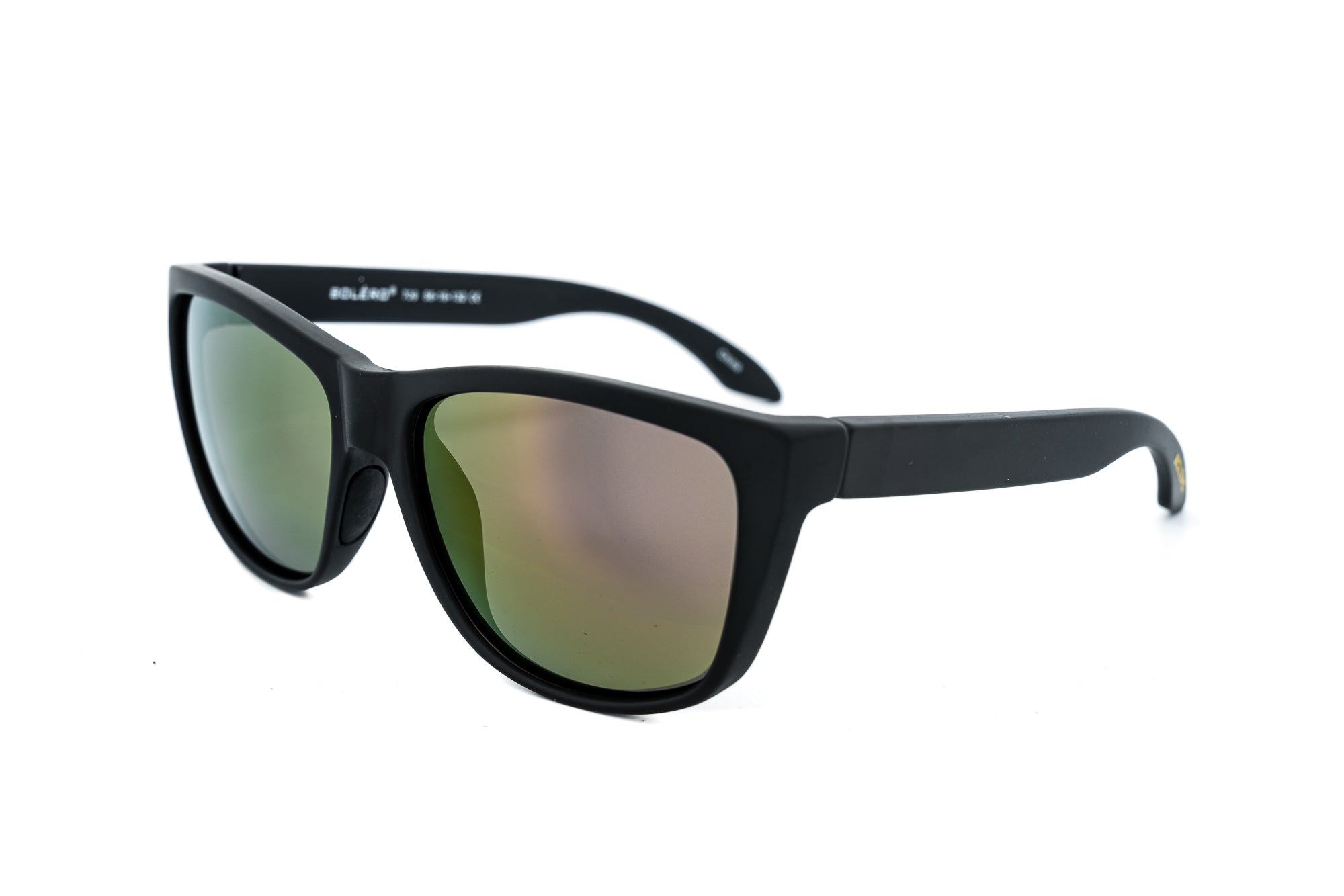 Arvado by Bolero Eyewear floating polarized sunglasses in black with green smoke lenses