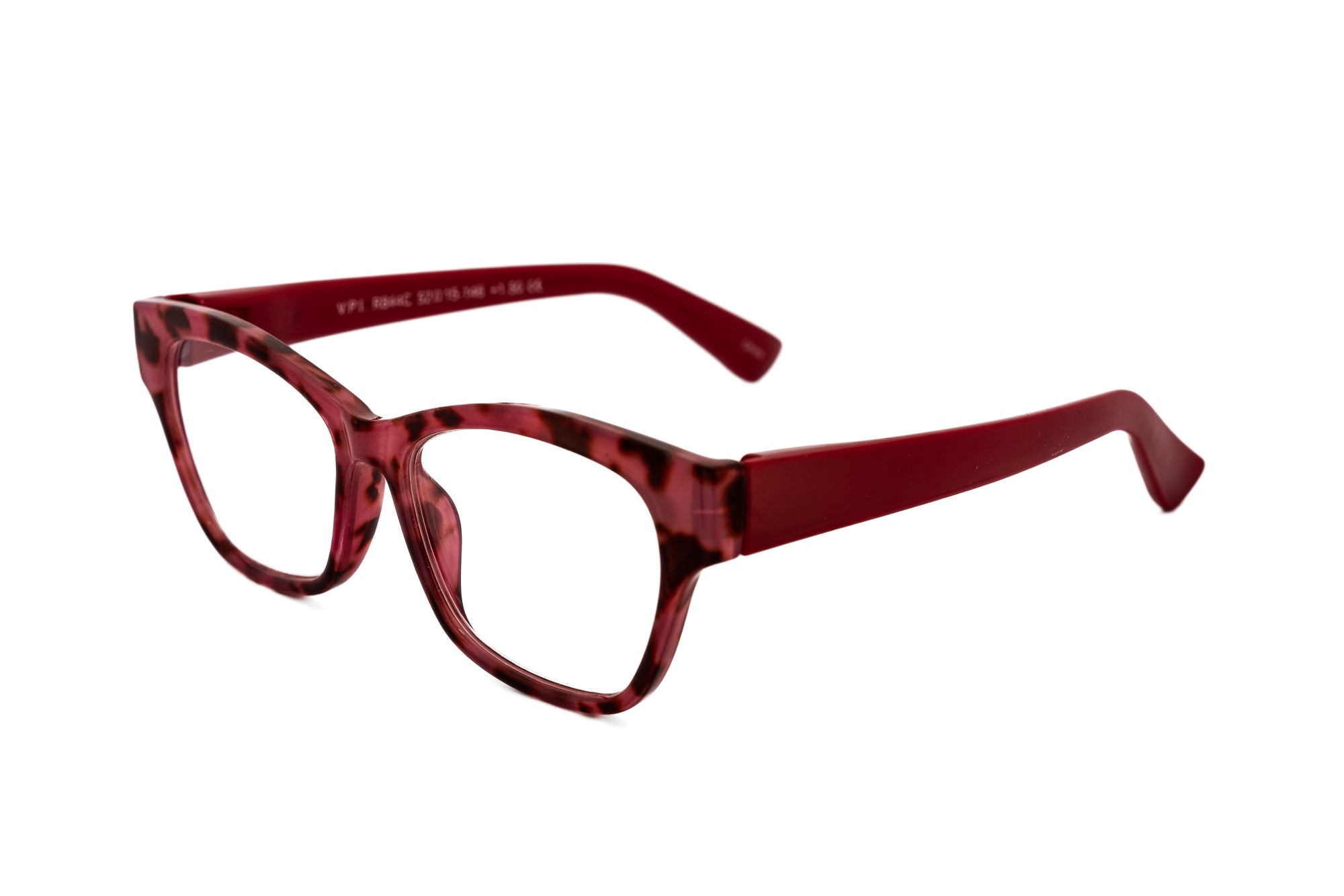 Aveline by Bolero Eyewear red tortoiseshell reading glasses with lightweight polycarbonate frame