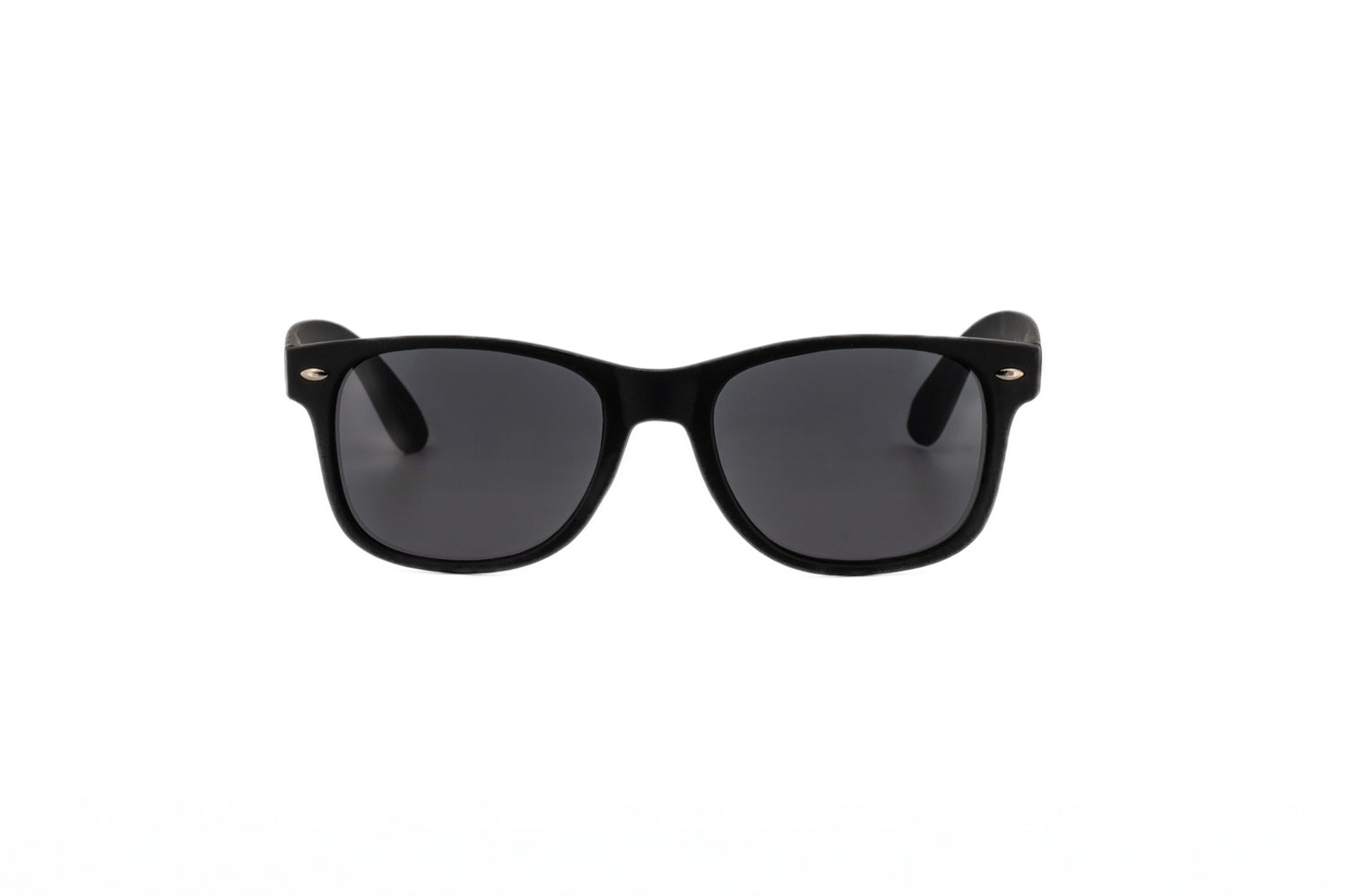 Breeze by Bolero Eyewear kids sunglasses in lightweight black soft-touch design front angle view