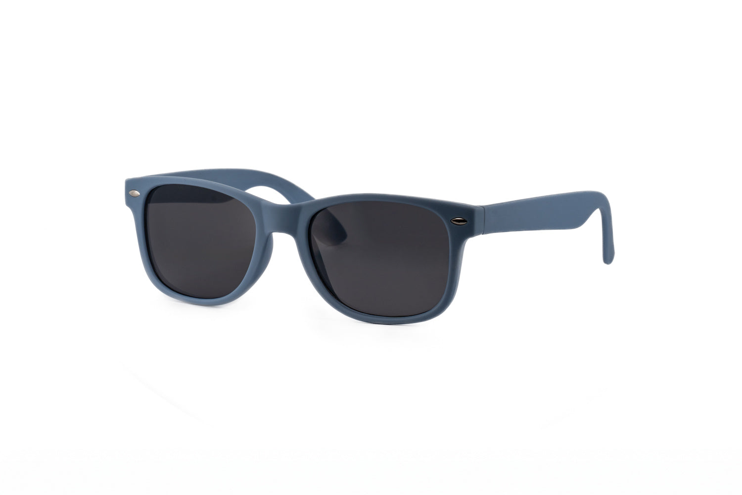 Breeze by Bolero Eyewear kids sunglasses in blue with soft-touch frame and UV-protective smoke lenses