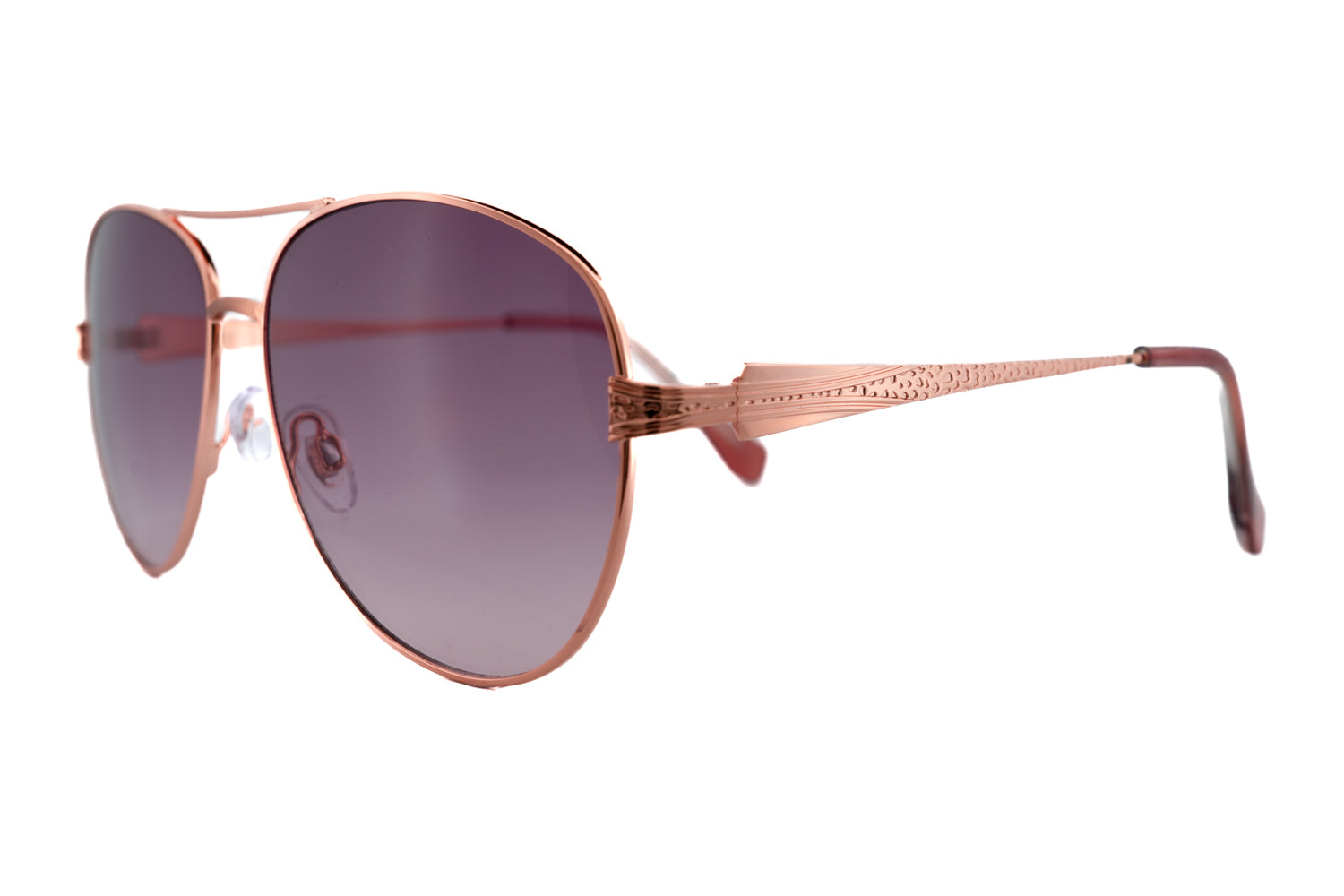 Connie by Boléro Eyewear gold aviator sunglasses with gradient lenses and elegant metal frame