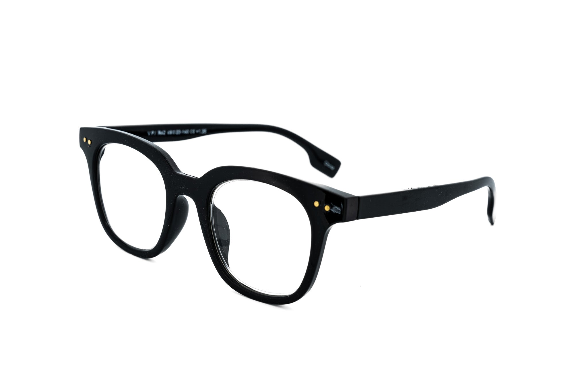 Corwell by Bolero Eyewear matte black reading glasses with lightweight polycarbonate frame