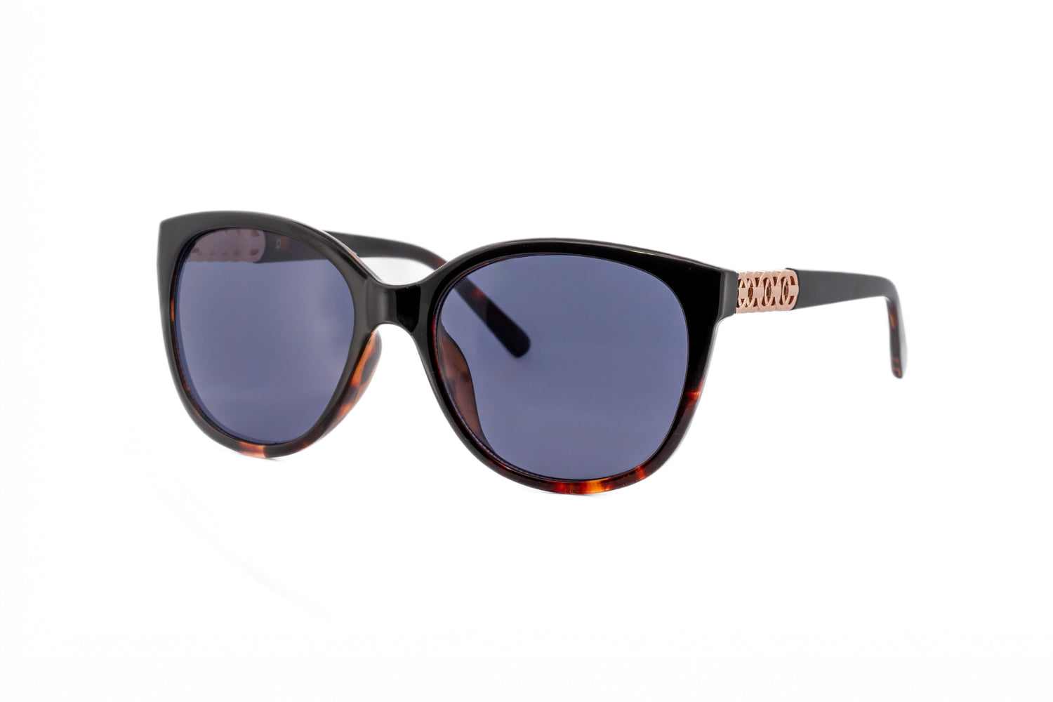 Doralia by Bolero Eyewear tortoise round sunglasses with non-polarized lenses