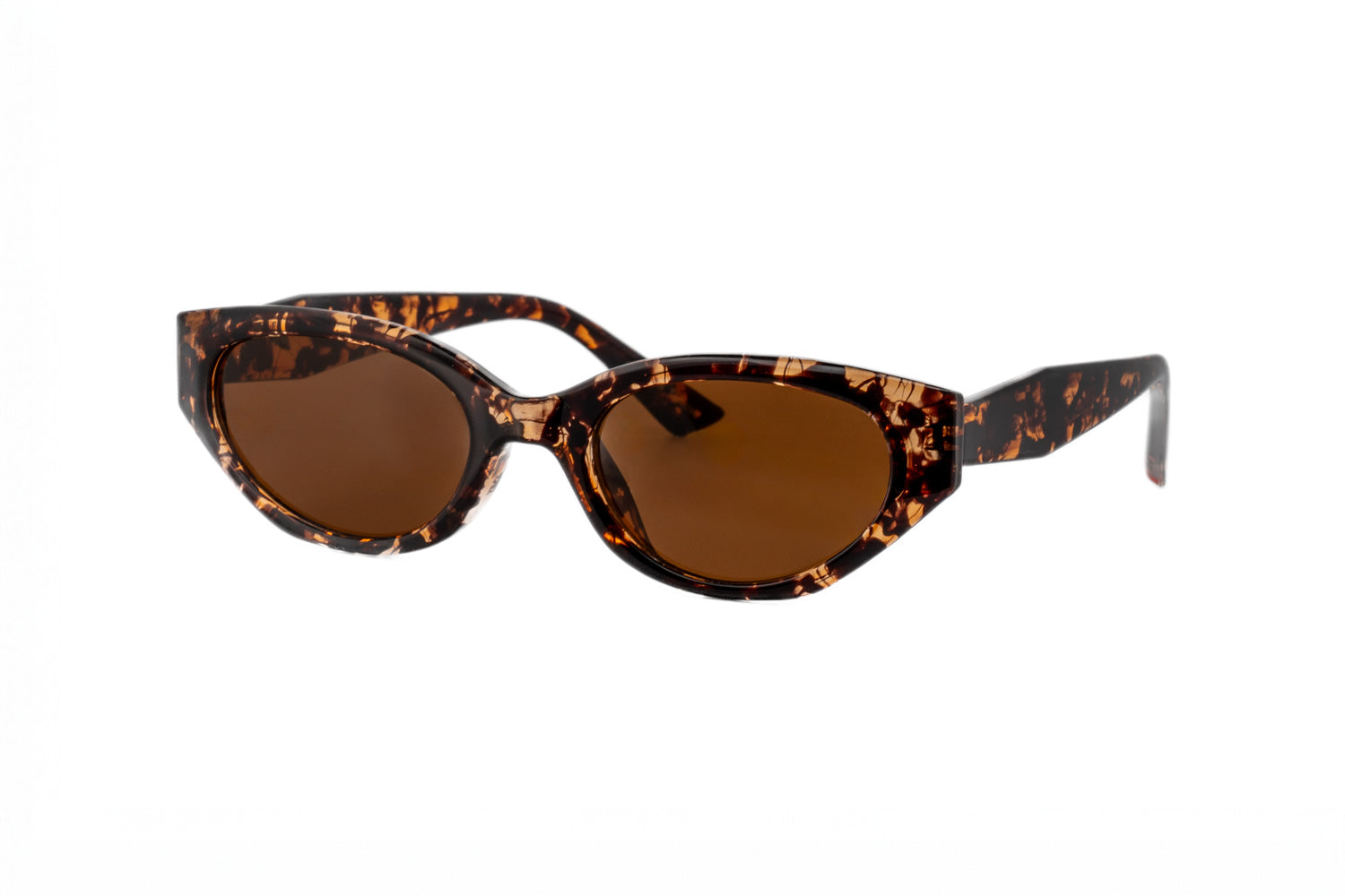 Elara tortoiseshell cat-eye sunglasses by Bolero Eyewear with brown UV lenses retro modern shape