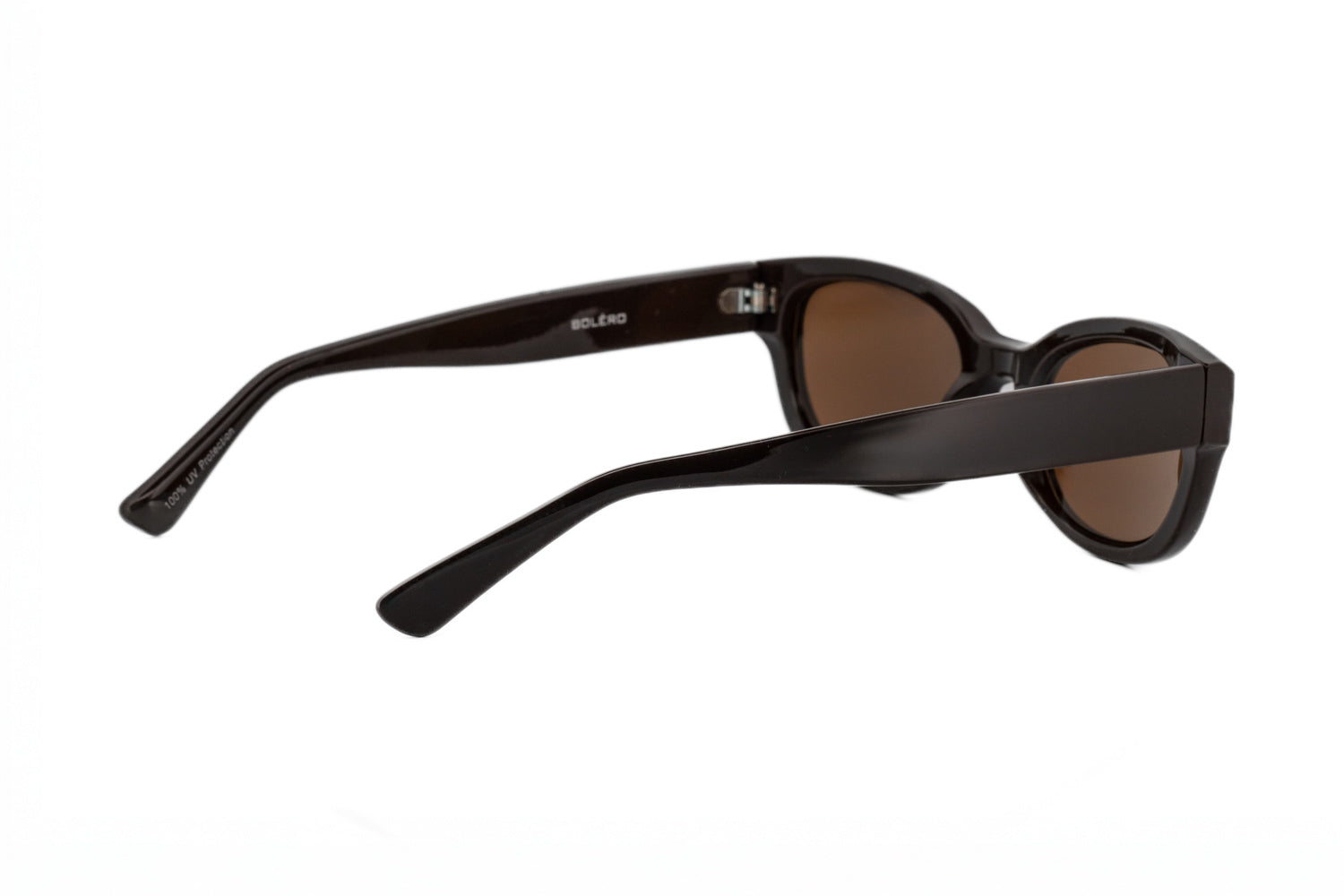 Elira translucent polycarbonate sunglasses with gradient lenses rear three-quarter angle view