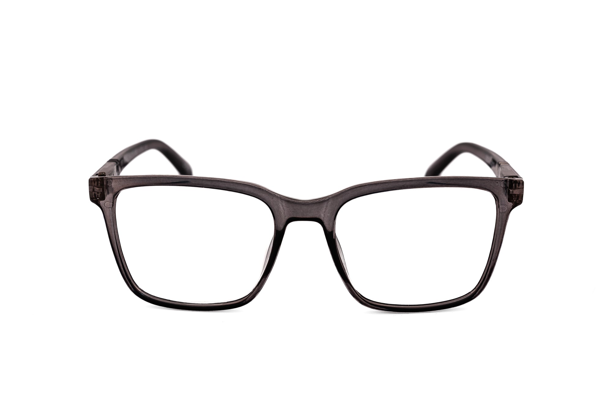 Lucien by Bolero Eyewear reading glasses in brown tortoise with rectangular silhouette and lightweight design front angle view