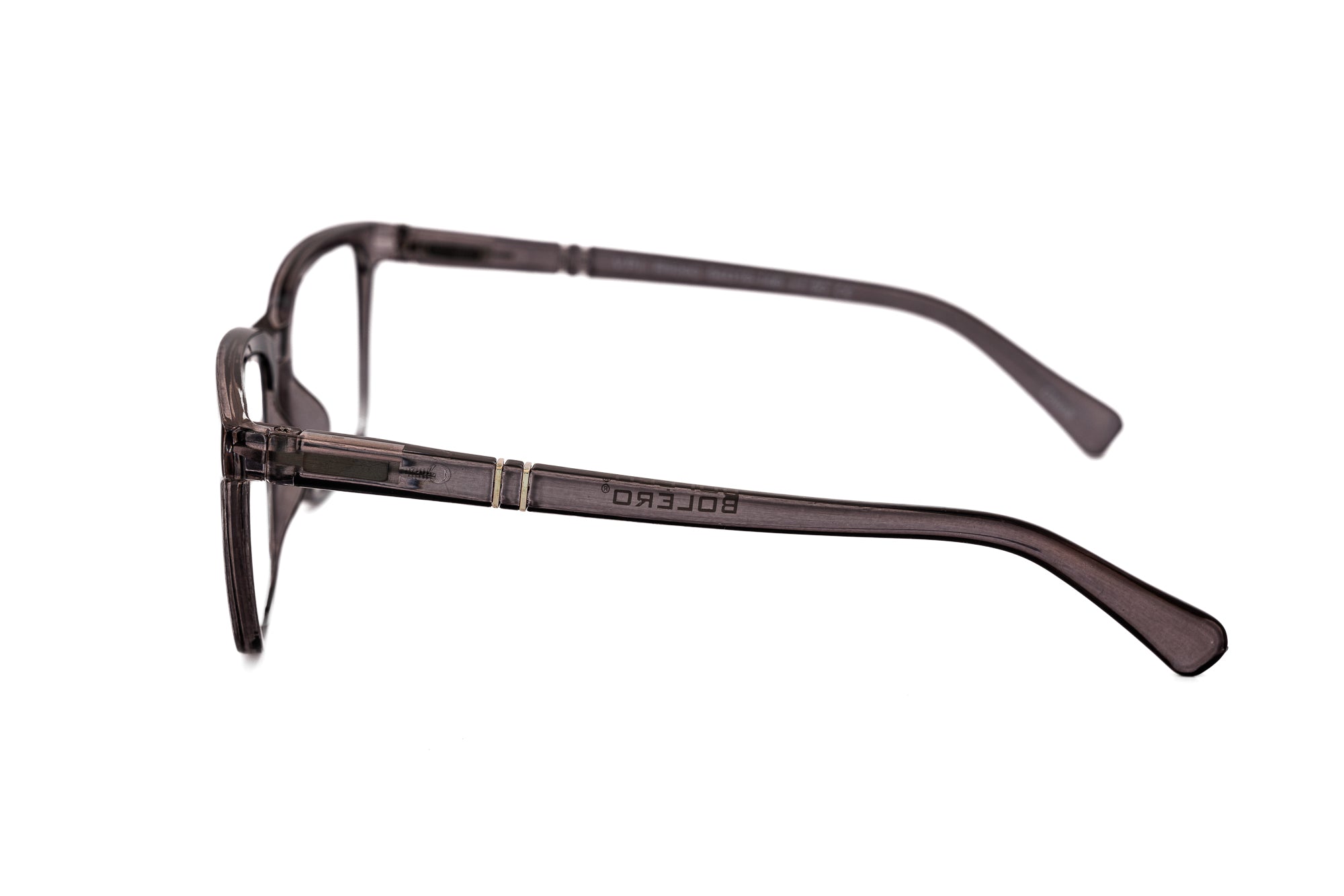 Lucien by Bolero Eyewear reading glasses in brown tortoise with rectangular silhouette and lightweight design side angle view
