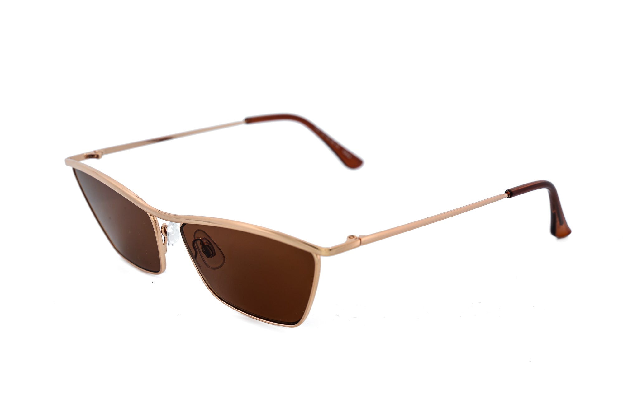 Luvonne by Bolero Eyewear Slim metal cat-eye sunglasses with UV protection and lightweight frame