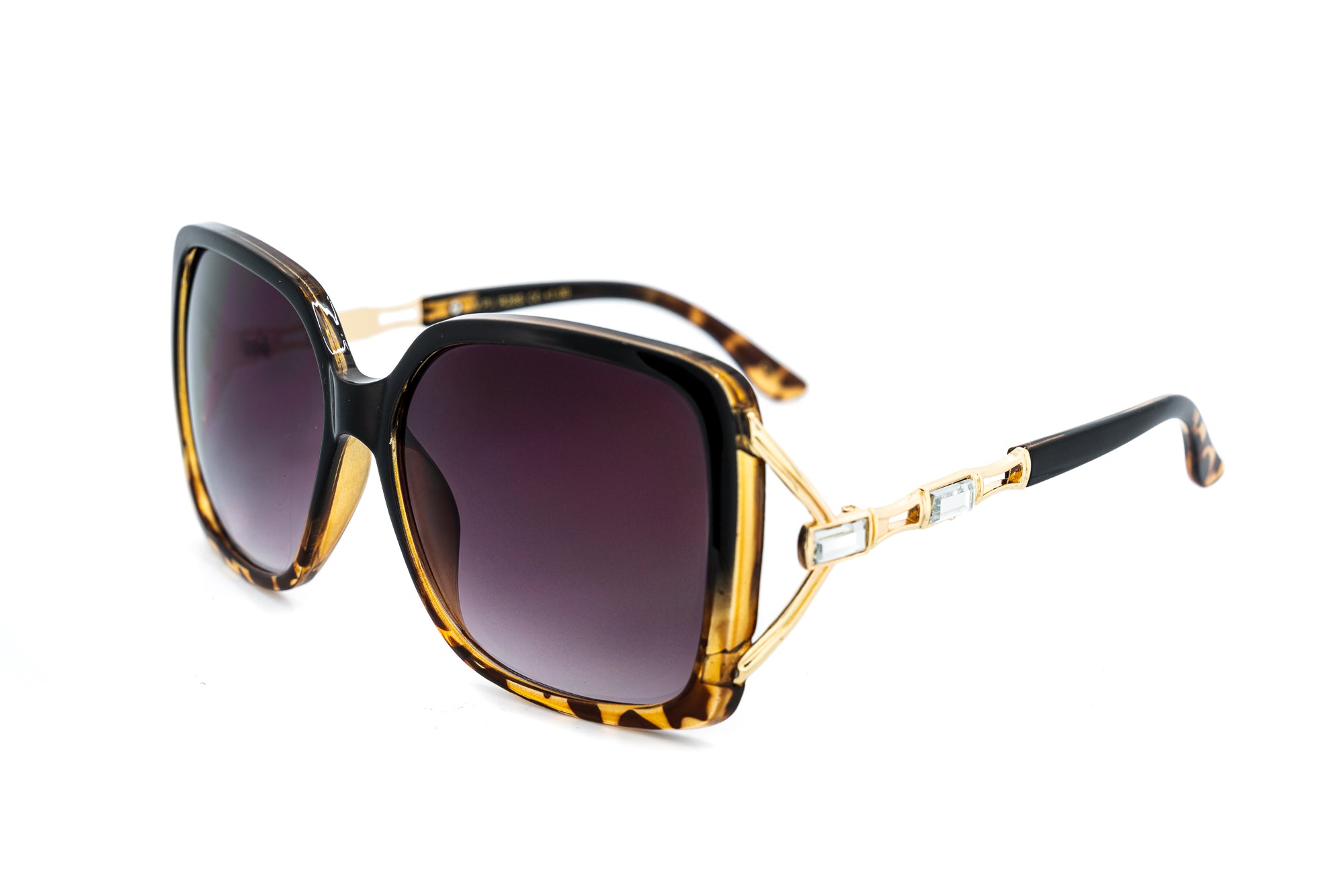 Bolero Eyewear Maravelle oversized tortoiseshell sun reader sunglasses with tinted lenses