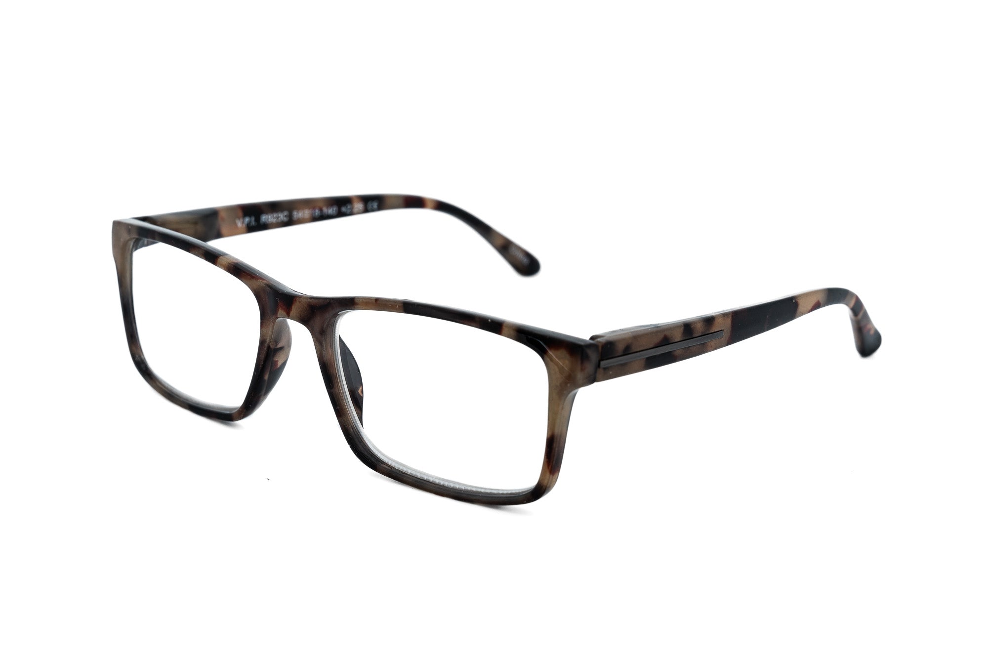 Marcino by Bolero Eyewear tortoise square reading glasses with modern tailored silhouette