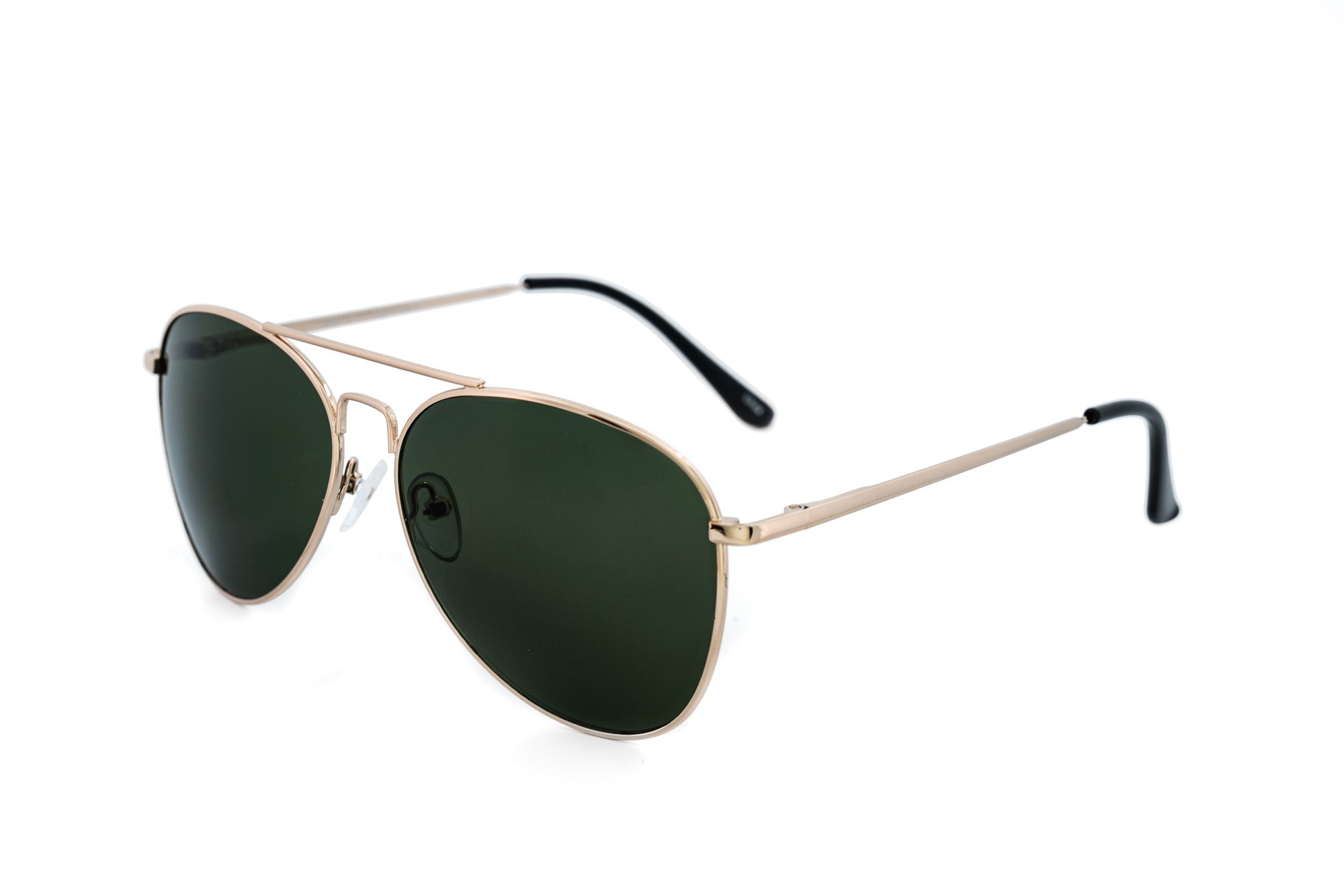 Solenza  by Bolero Eyewear gold metal aviator sunglasses with UV-protective lenses